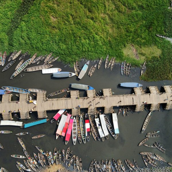 African village on water Ganvie Benin