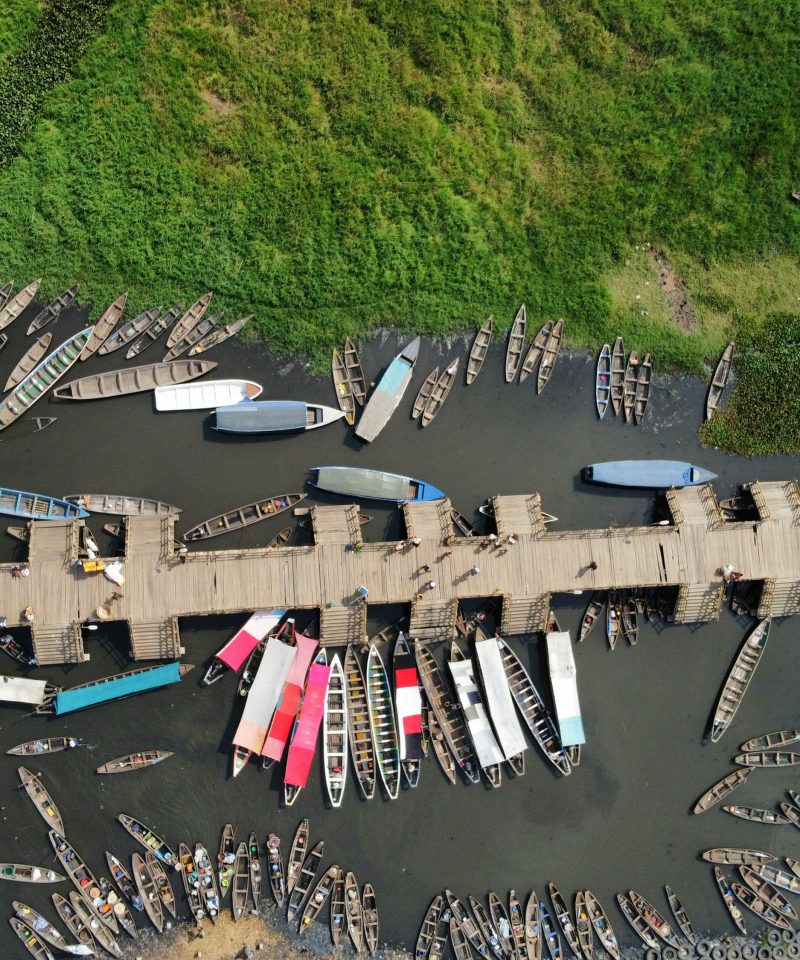 African village on water Ganvie Benin